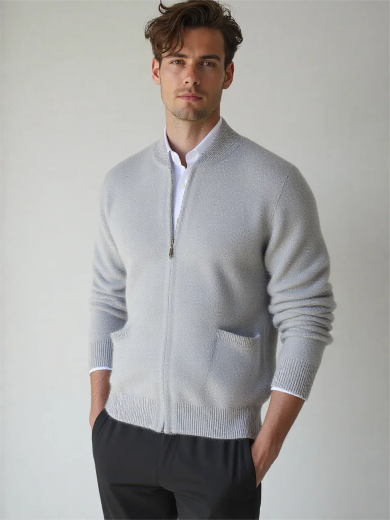 Kashmirtröja för Herrar – Tidlös Design och Mjuk Komfort | RÆNANCE 1