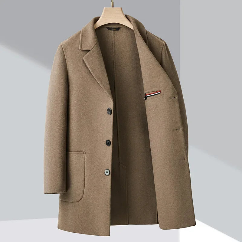 RÆNANCE – Dubbelsidig Yllekappa för Herrar | Timeless Scandinavian Design 0