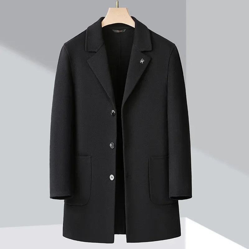 RÆNANCE – Dubbelsidig Yllekappa för Herrar | Timeless Scandinavian Design 1