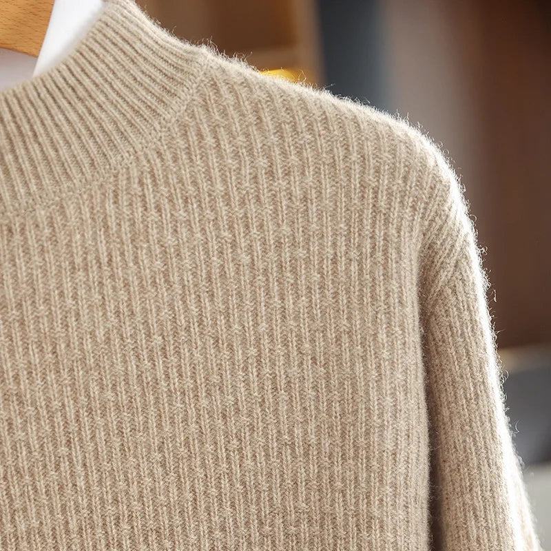 RÆNANCE – Halv Turtleneck Stickad Tröja i 100% Kashmir för Män 2