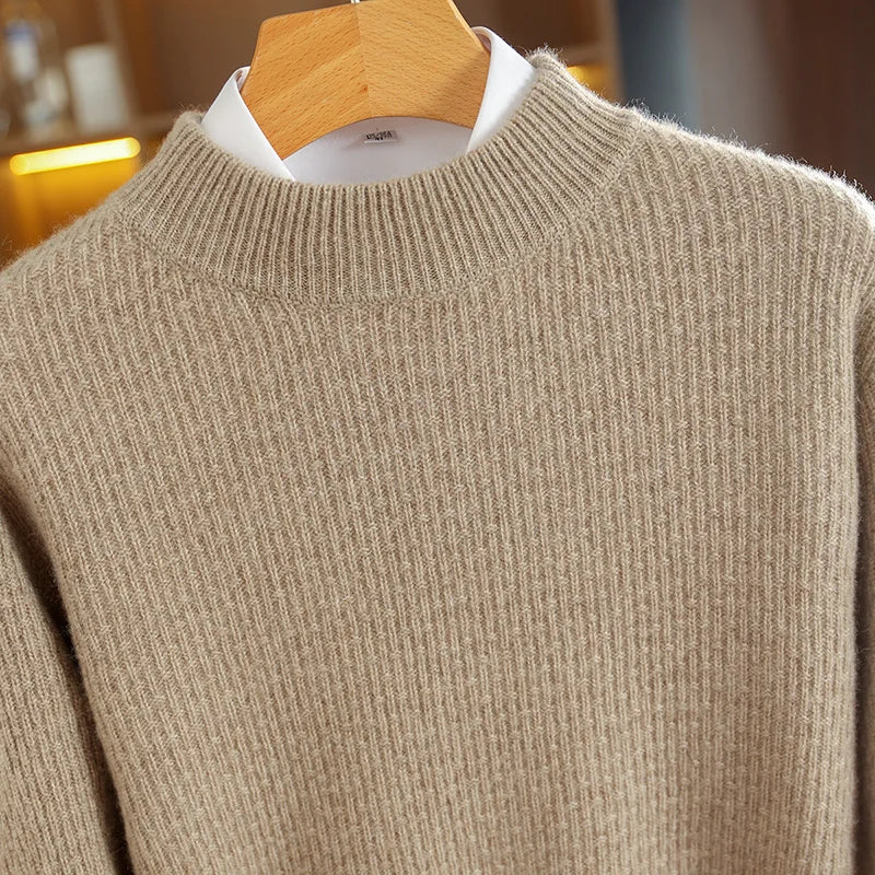 RÆNANCE – Halv Turtleneck Stickad Tröja i 100% Kashmir för Män 3