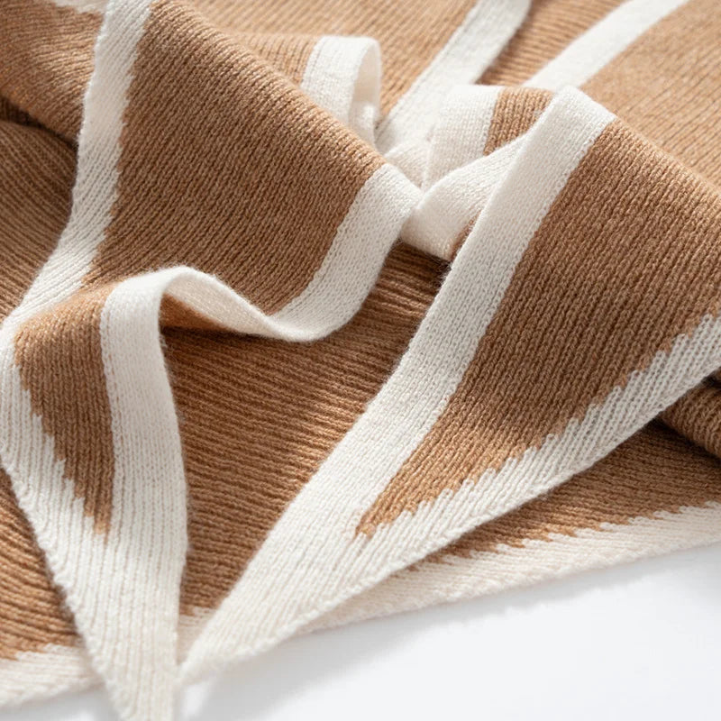 RÆNANCE – Högkvalitativ Stickad Sjal i Ull för Kvinnor – Tidlös Design och Elegans 3