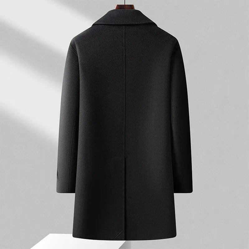 RÆNANCE – Lång Vinterjacka Dam i 100% Ull med Gåsdun – Tidlös Design och Hög Kvalitet 2