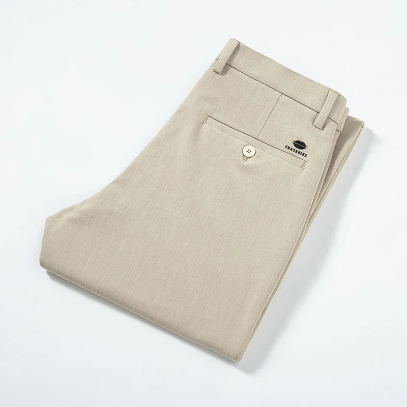 RÆNANCE – Raka Stretchbyxor i Hållbar Polyester och Viskos för Män – Tidlös Minimalistisk Design 2