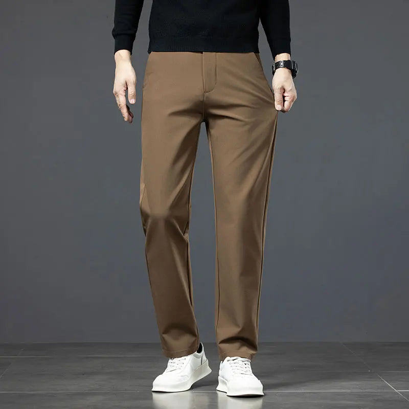 RÆNANCE – Raka Stretchbyxor i Hållbar Polyester och Viskos för Män – Tidlös Minimalistisk Design 4