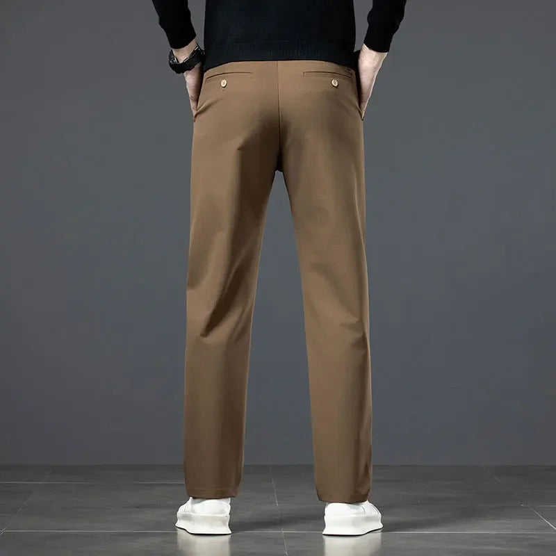 RÆNANCE – Raka Stretchbyxor i Hållbar Polyester och Viskos för Män – Tidlös Minimalistisk Design 5