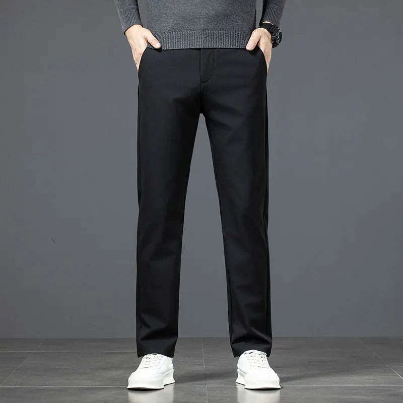 RÆNANCE – Raka Stretchbyxor i Hållbar Polyester och Viskos för Män – Tidlös Minimalistisk Design 7