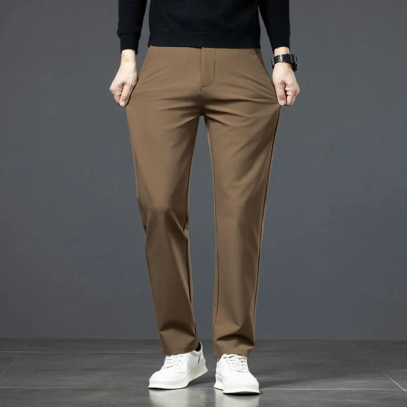 RÆNANCE – Raka Stretchbyxor i Hållbar Polyester och Viskos för Män – Tidlös Minimalistisk Design 9