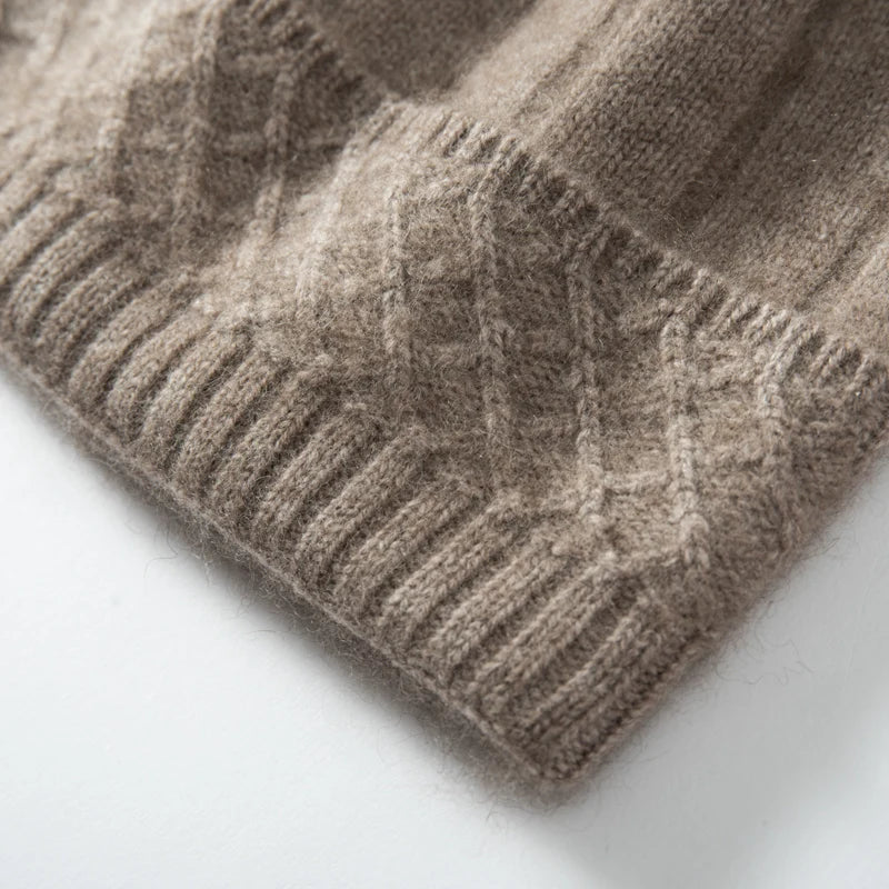 RÆNANCE – Tidlös Ullmössa för Kvinnor i 100% Mjuk Ull – Elegant och Avslappnad Design 5