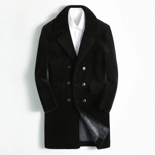 RÆNANCE – Tidlös Ullpälsrock för Män – Hållbar Kvalitet och Minimalistisk Design 6