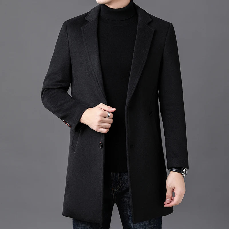 RÆNANCE – Timeless Wool Coat for Men | Scandinavian Design, Premium Quality, Relaxed Fit 1