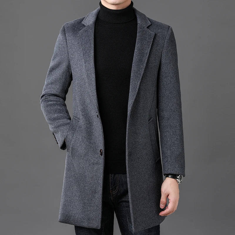RÆNANCE – Timeless Wool Coat for Men | Scandinavian Design, Premium Quality, Relaxed Fit 2