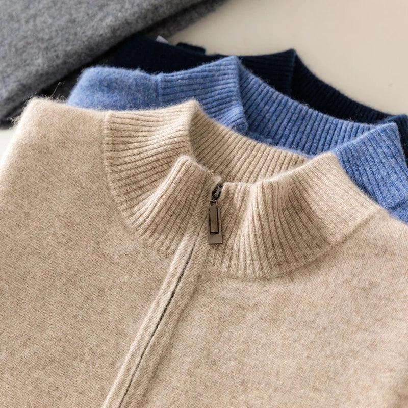 Kasper Kashmirtröja Herr | 100% Kashmir, Stickad Tröja för Tidlös Elegans 2