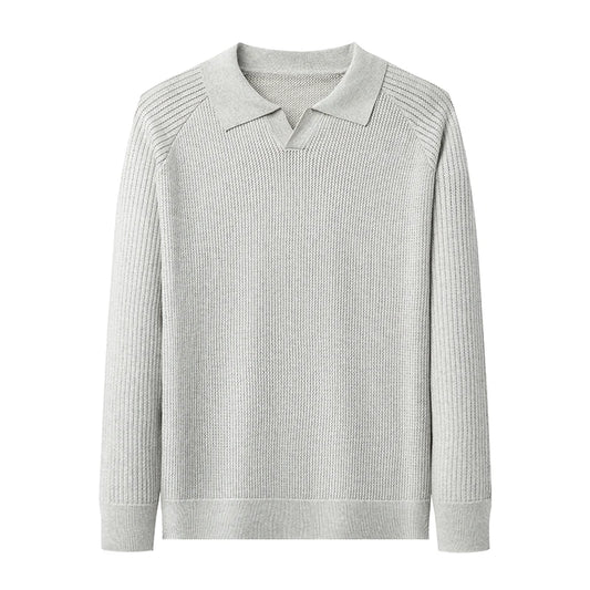 Långärmad Pikétröja i 100 % Bomull för Herrar | RÆNANCE 2