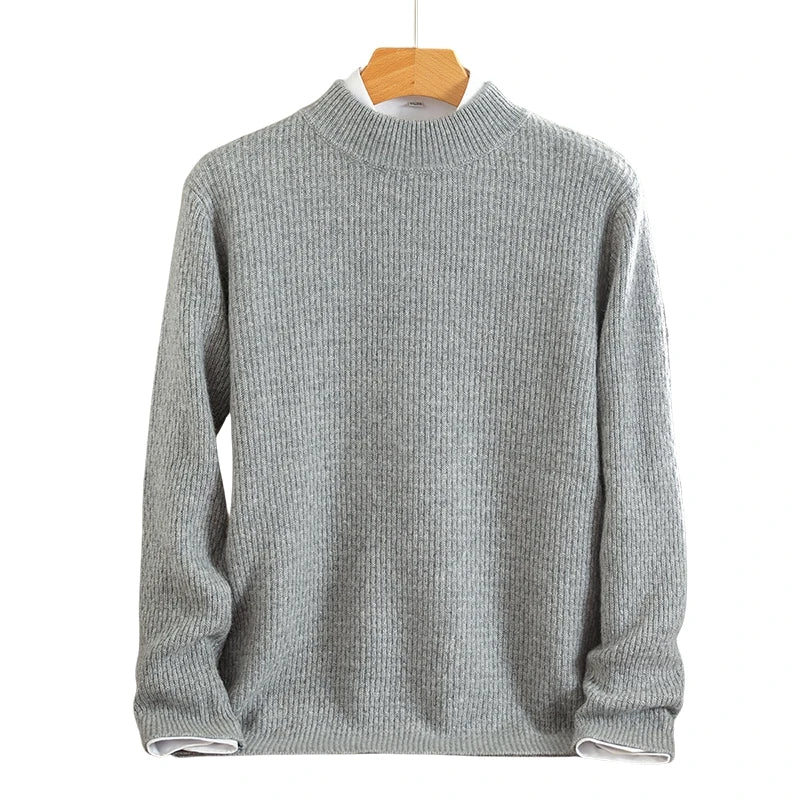 RÆNANCE – Halv Turtleneck Stickad Tröja i 100% Kashmir för Män 4