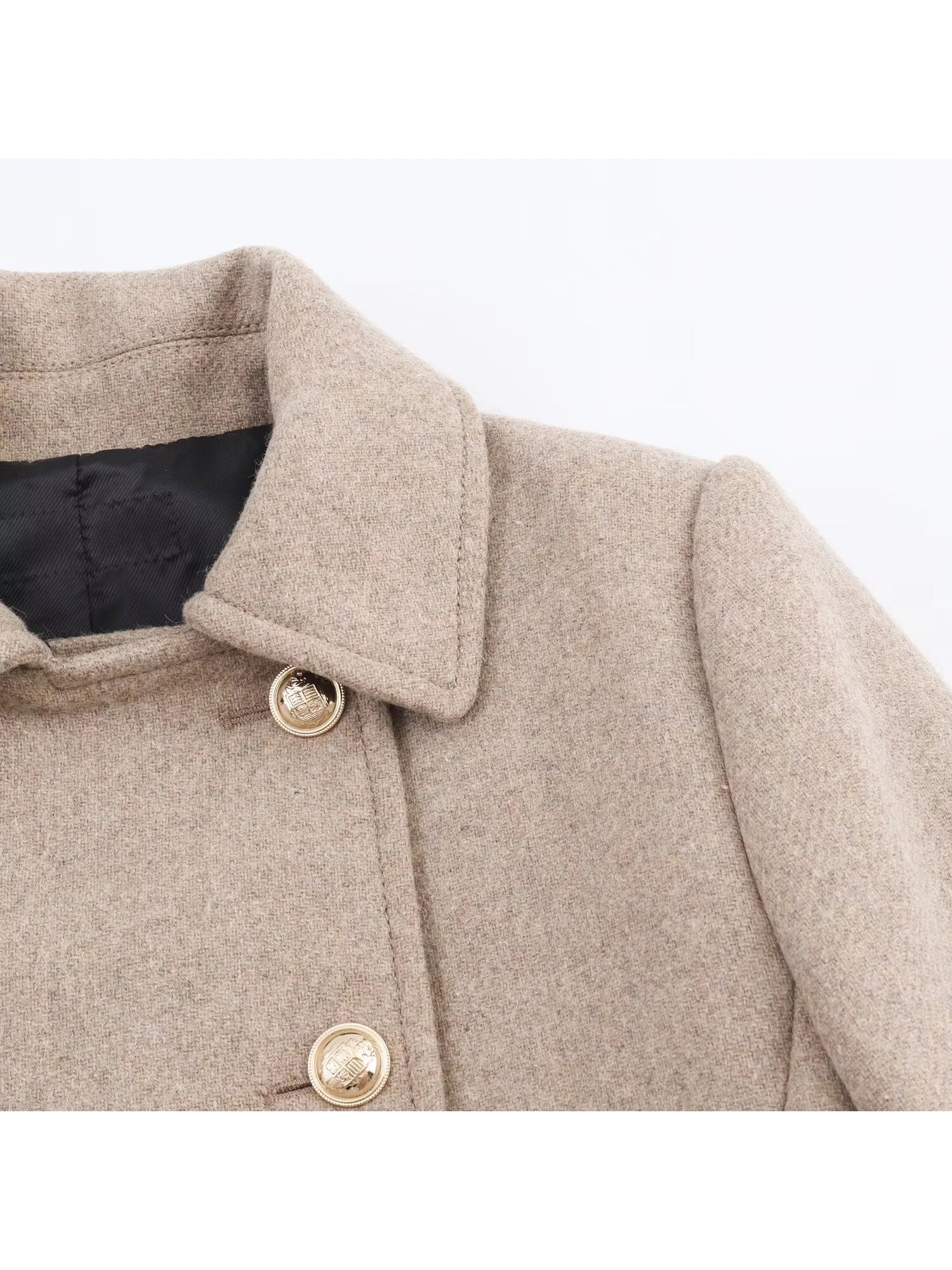 RÆNANCE – Kaki Yllejacka för Kvinnor | Tidlös Skandinavisk Design i Kvalitetsull 3