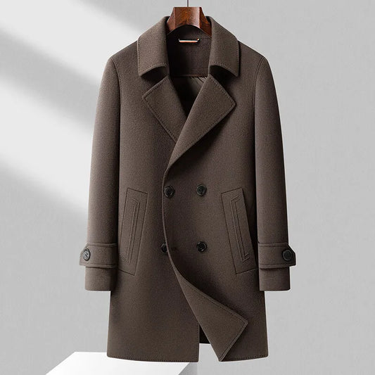 RÆNANCE – Lång Vinterjacka Dam i 100% Ull med Gåsdun – Tidlös Design och Hög Kvalitet 0