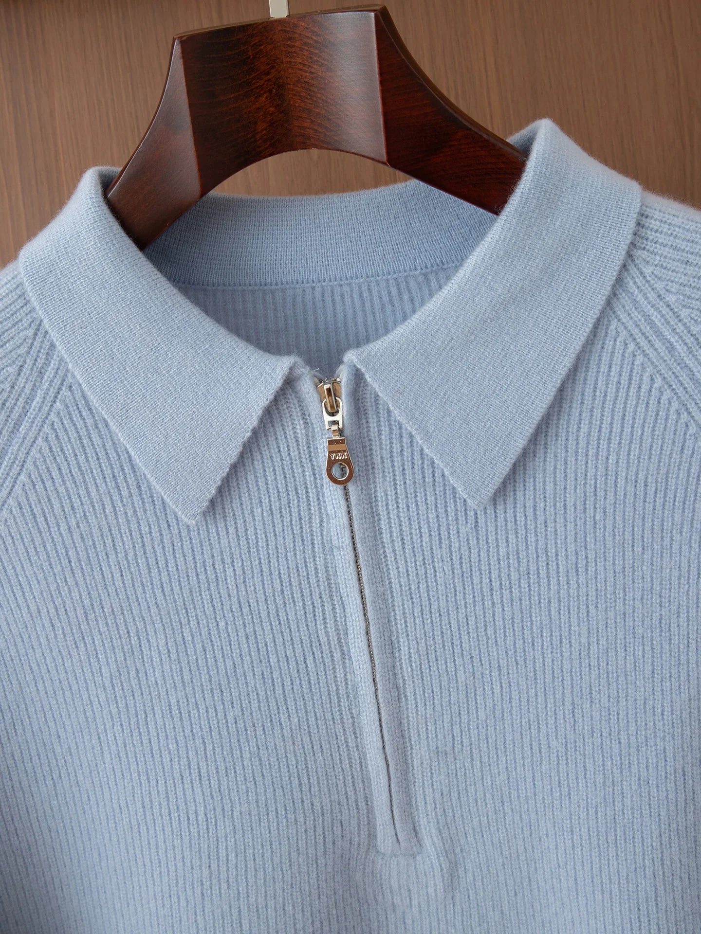 RÆNANCE – Milo Merino Herrtröja i 100 % Merinoull med Halvdragkedja 4