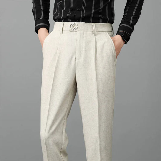 RÆNANCE – Plisserade Herrbyxor i Hög Kvalitet för Tidlös Stil 0