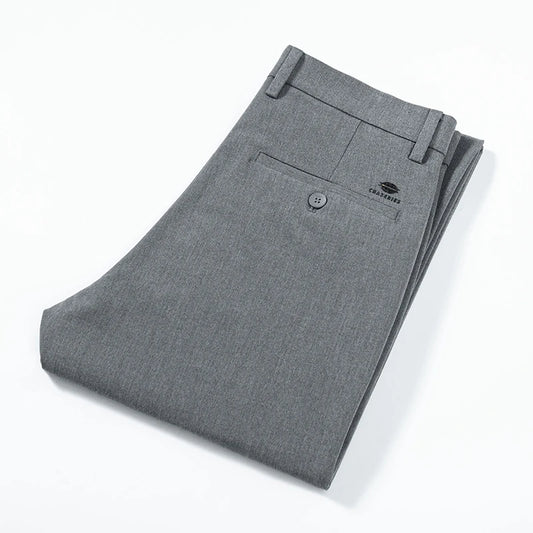 RÆNANCE – Raka Stretchbyxor i Hållbar Polyester och Viskos för Män – Tidlös Minimalistisk Design 1