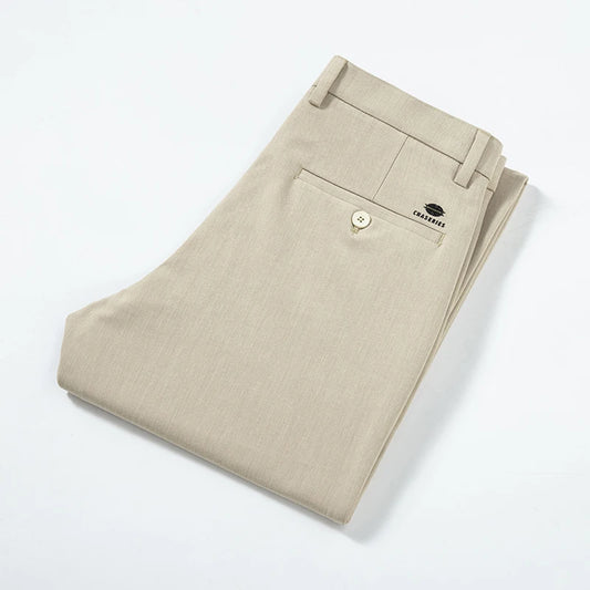 RÆNANCE – Raka Stretchbyxor i Hållbar Polyester och Viskos för Män – Tidlös Minimalistisk Design 2