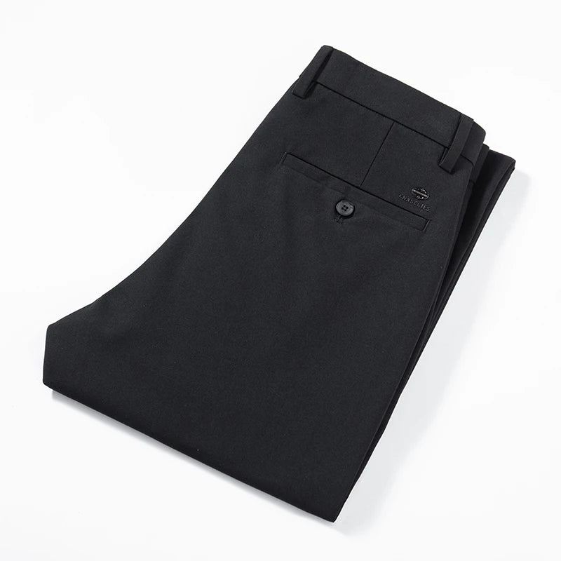 RÆNANCE – Raka Stretchbyxor i Hållbar Polyester och Viskos för Män – Tidlös Minimalistisk Design 3