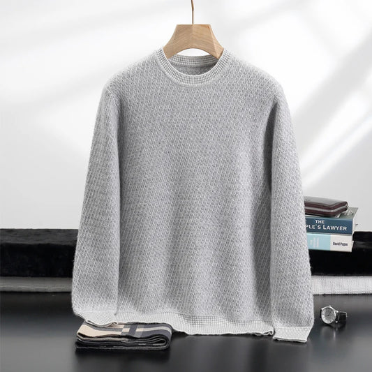 RÆNANCE – Tidlös Kashmirtröja med Sjunåls Mönster för Herr 5