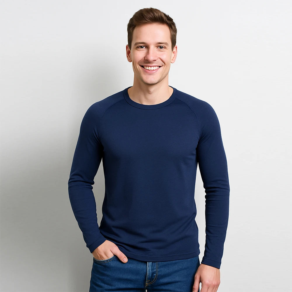 RÆNANCE – Tidlös Merinoull Baslager Topp för Utomhusaktiviteter – Herr 0