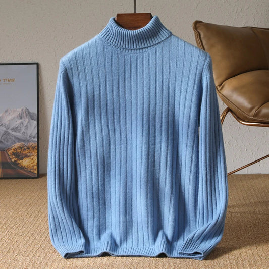 RÆNANCE – Tidlös Merinoull Turtleneck Tröja för Män i Skandinavisk Design 2