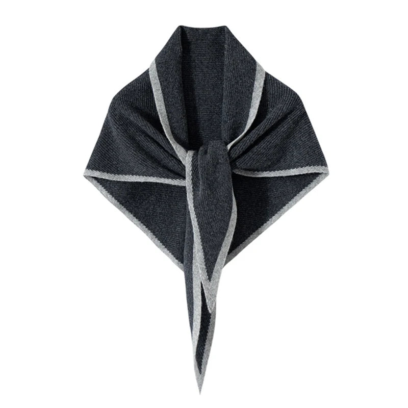 RÆNANCE – Tidlös Patchwork Stickad Ullsjal för Höst och Vinter 5