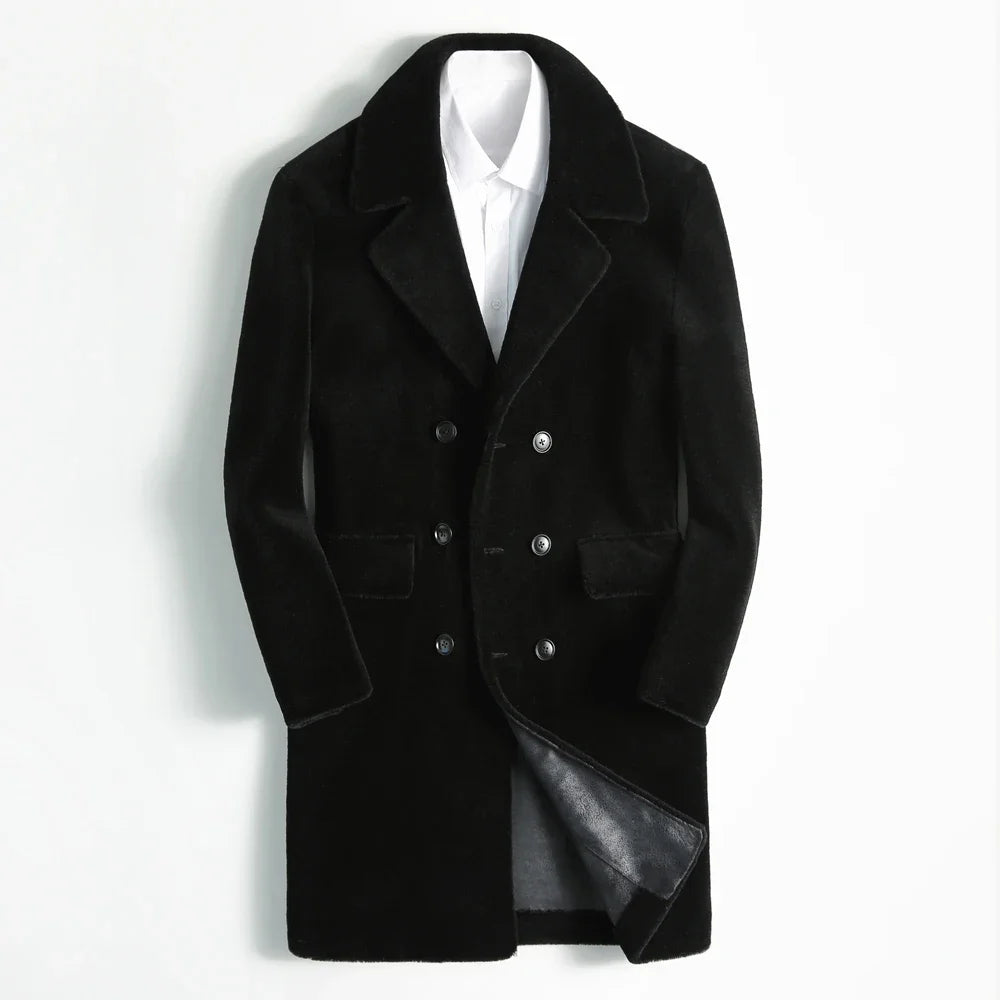 RÆNANCE – Tidlös Ullpälsrock för Män – Hållbar Kvalitet och Minimalistisk Design 6