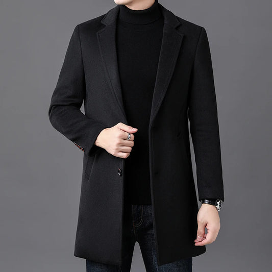 RÆNANCE – Timeless Wool Coat for Men | Scandinavian Design, Premium Quality, Relaxed Fit 1